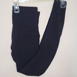 Athleta Chaturanga Leggings with Ankle Zipper Size XS EUC